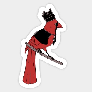 Literally Cardinal Copia Sticker